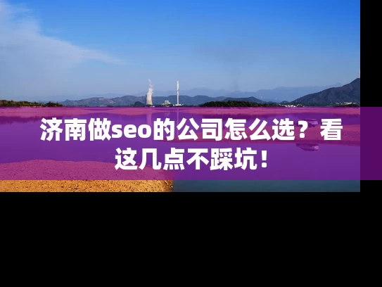 济南做seo的公司怎么选？看这几点不踩坑！