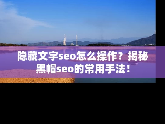 隐藏文字seo怎么操作？揭秘黑帽seo的常用手法！