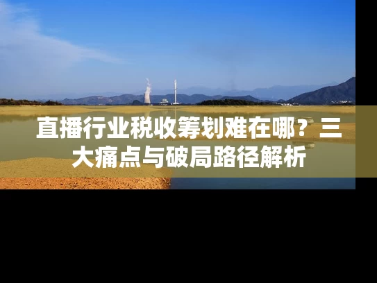 直播行业税收筹划难在哪？三大痛点与破局路径解析
