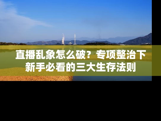 直播乱象怎么破？专项整治下新手必看的三大生存法则