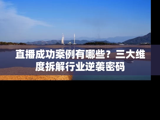 直播成功案例有哪些？三大维度拆解行业逆袭密码