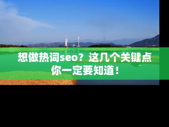 想做热词seo？这几个关键点你一定要知道！