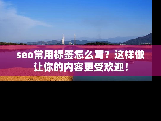 seo常用标签怎么写？这样做让你的内容更受欢迎！