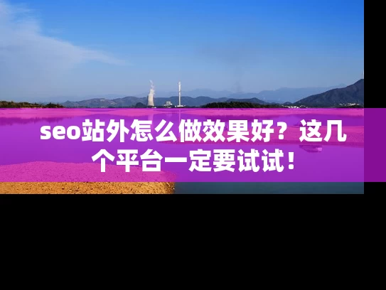 seo站外怎么做效果好？这几个平台一定要试试！