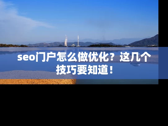 seo门户怎么做优化？这几个技巧要知道！