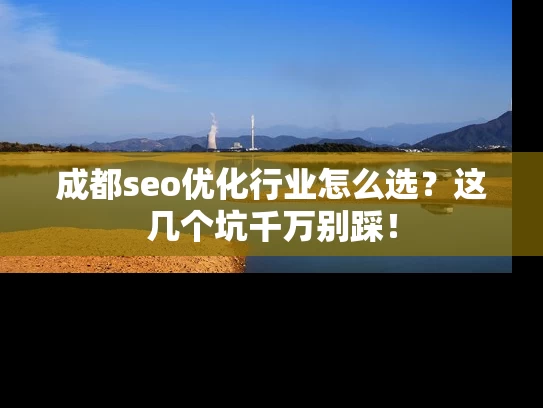 成都seo优化行业怎么选？这几个坑千万别踩！