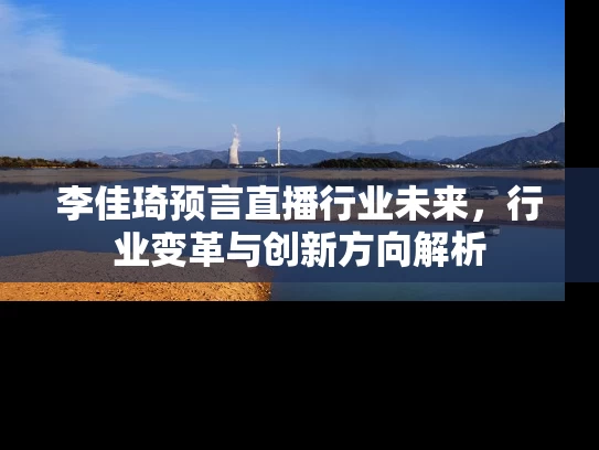 李佳琦预言直播行业未来，行业变革与创新方向解析