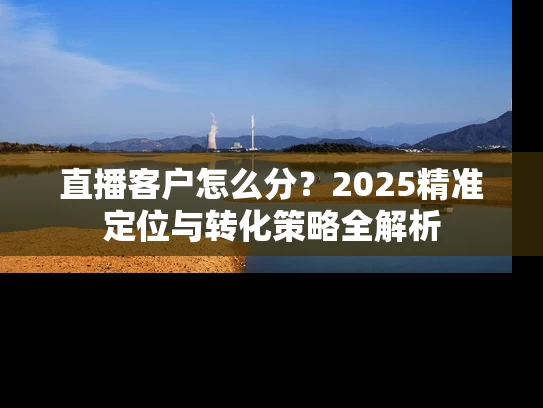 直播客户怎么分？2025精准定位与转化策略全解析