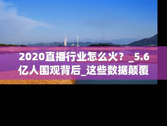 2020直播行业怎么火？_5.6亿人围观背后_这些数据颠覆认知