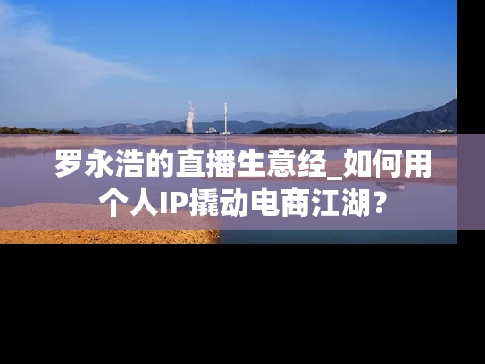 罗永浩的直播生意经_如何用个人IP撬动电商江湖？
