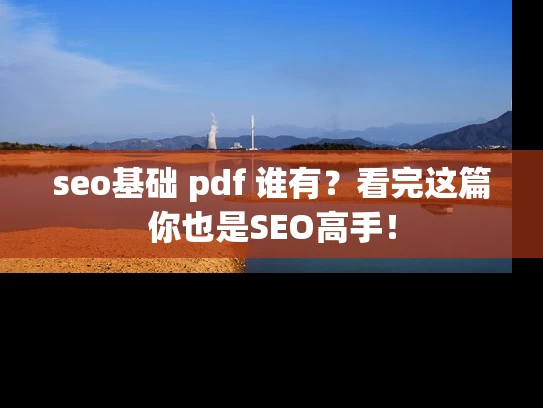 seo基础 pdf 谁有？看完这篇你也是SEO高手！