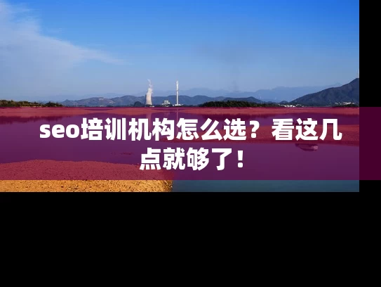 seo培训机构怎么选？看这几点就够了！