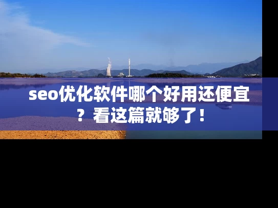 seo优化软件哪个好用还便宜？看这篇就够了！
