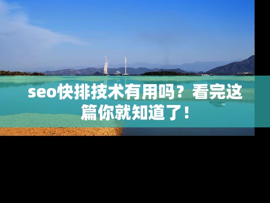 seo快排技术有用吗？看完这篇你就知道了！