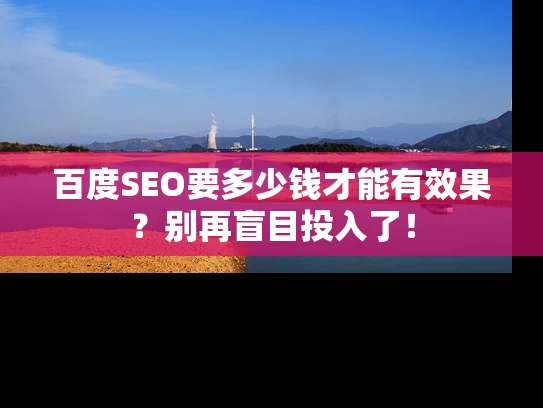 百度SEO要多少钱才能有效果？别再盲目投入了！