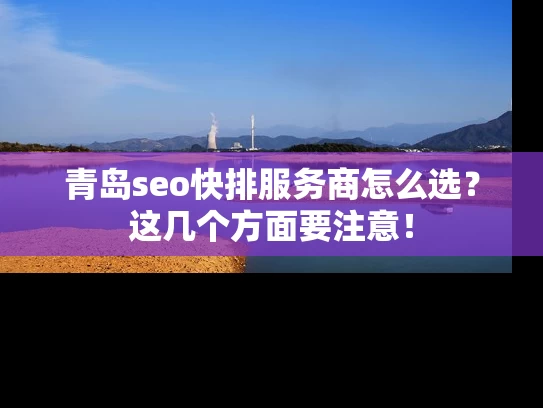 青岛seo快排服务商怎么选？这几个方面要注意！
