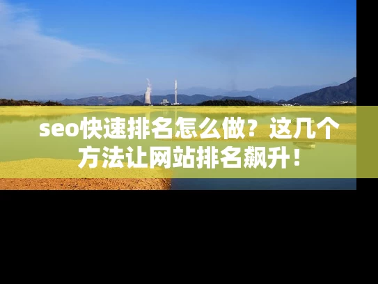 seo快速排名怎么做？这几个方法让网站排名飙升！