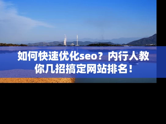 如何快速优化seo？内行人教你几招搞定网站排名！