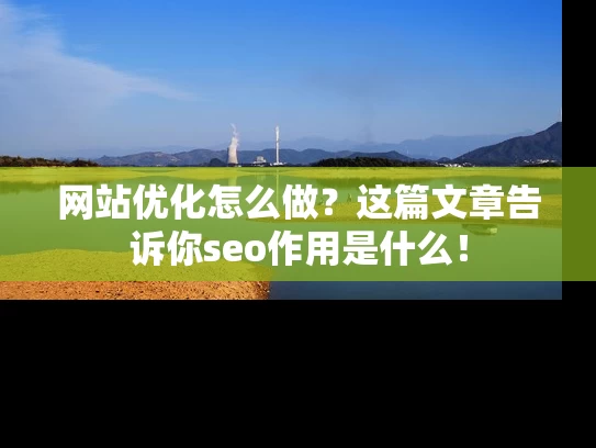 网站优化怎么做？这篇文章告诉你seo作用是什么！