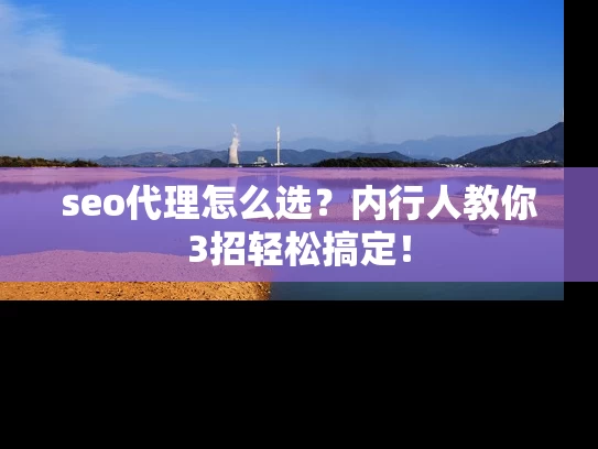 seo代理怎么选？内行人教你3招轻松搞定！
