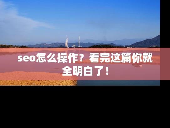 seo怎么操作？看完这篇你就全明白了！