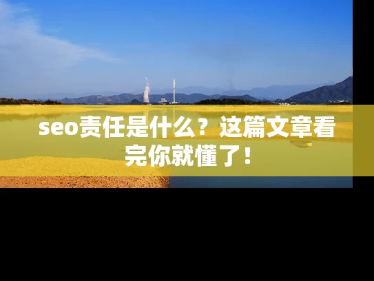 seo责任是什么？这篇文章看完你就懂了！