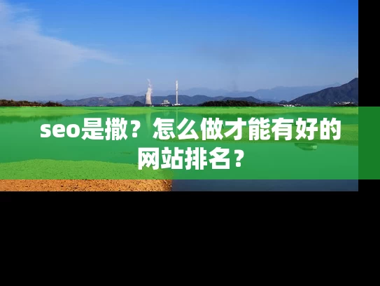 seo是撒？怎么做才能有好的网站排名？