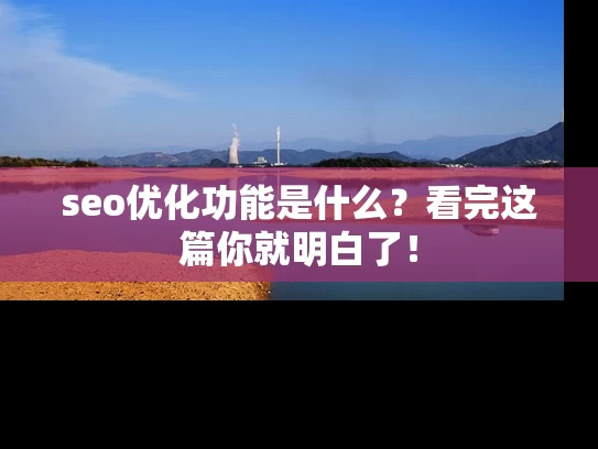 seo优化功能是什么？看完这篇你就明白了！