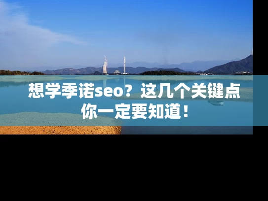 想学季诺seo？这几个关键点你一定要知道！
