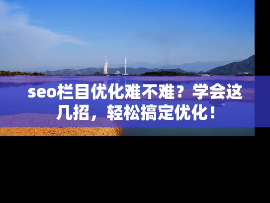 seo栏目优化难不难？学会这几招，轻松搞定优化！