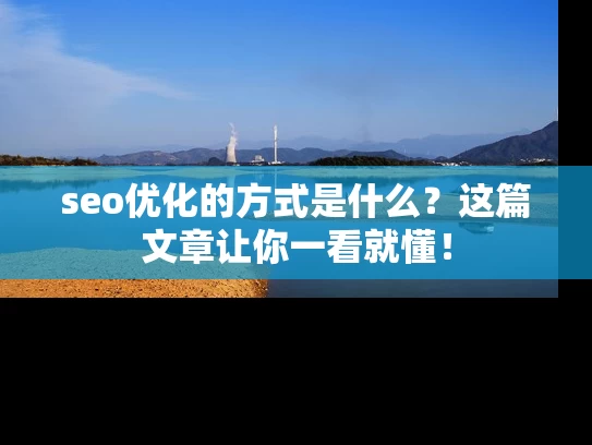seo优化的方式是什么？这篇文章让你一看就懂！