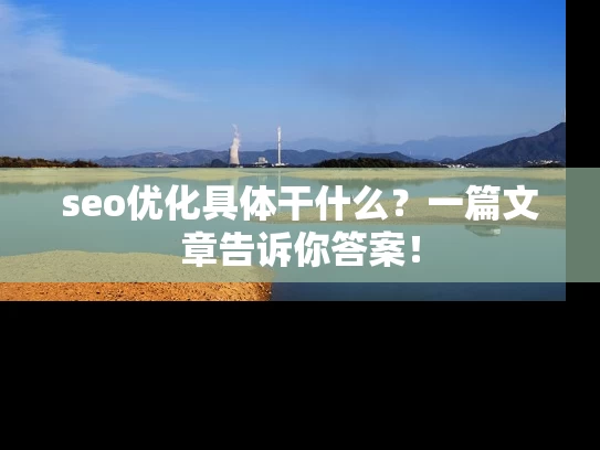seo优化具体干什么？一篇文章告诉你答案！