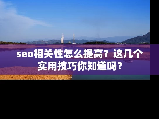 seo相关性怎么提高？这几个实用技巧你知道吗？
