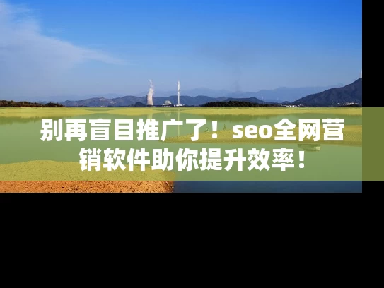 别再盲目推广了！seo全网营销软件助你提升效率！