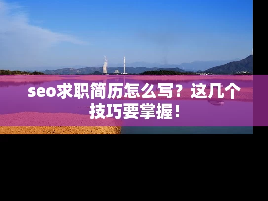 seo求职简历怎么写？这几个技巧要掌握！