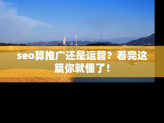 seo算推广还是运营？看完这篇你就懂了！