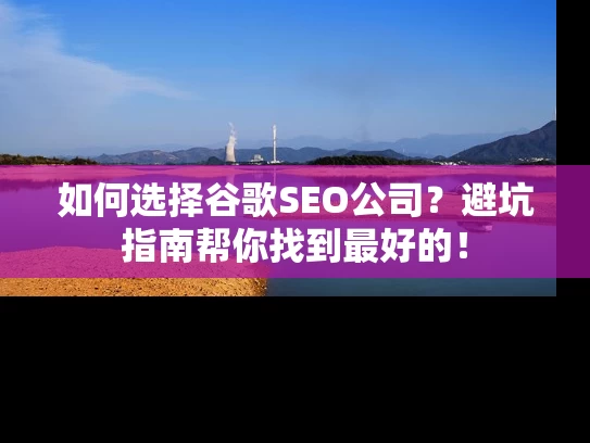 如何选择谷歌SEO公司？避坑指南帮你找到最好的！