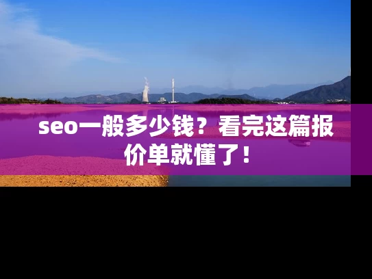 seo一般多少钱？看完这篇报价单就懂了！