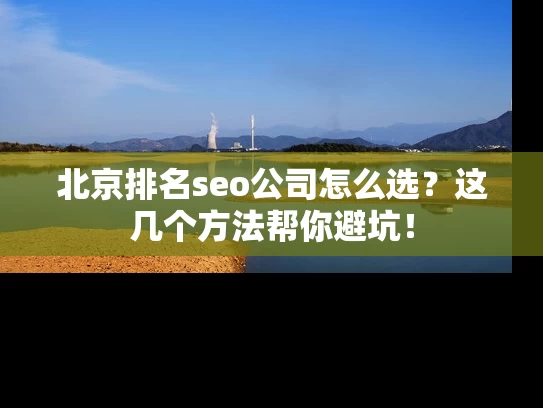 北京排名seo公司怎么选？这几个方法帮你避坑！
