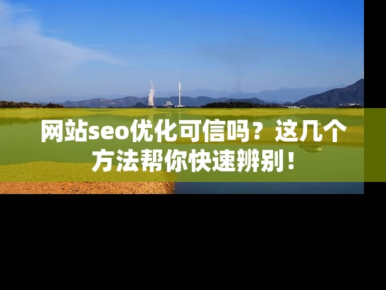 网站seo优化可信吗？这几个方法帮你快速辨别！