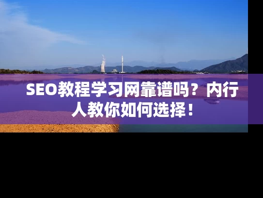 SEO教程学习网靠谱吗？内行人教你如何选择！