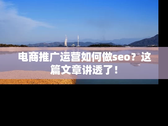 电商推广运营如何做seo？这篇文章讲透了！