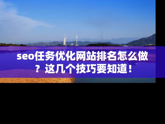seo任务优化网站排名怎么做？这几个技巧要知道！