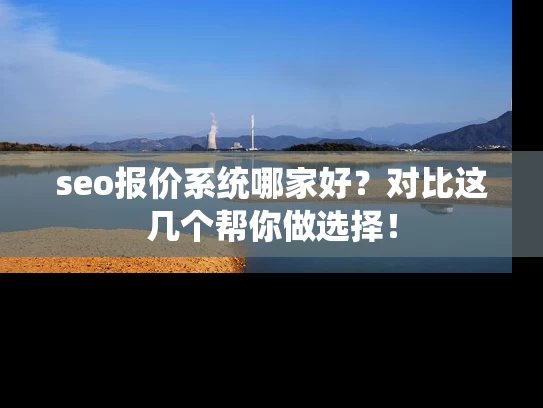 seo报价系统哪家好？对比这几个帮你做选择！