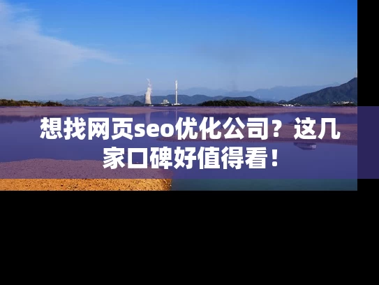 想找网页seo优化公司？这几家口碑好值得看！