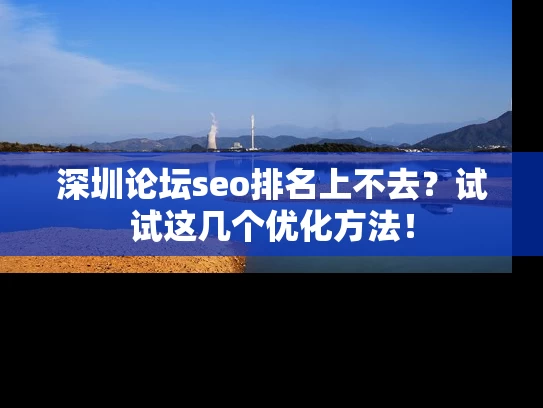 深圳论坛seo排名上不去？试试这几个优化方法！