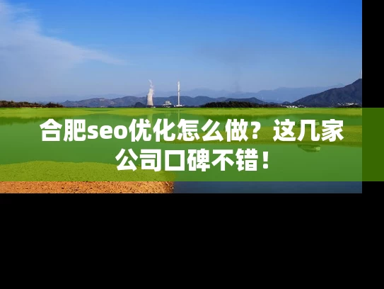 合肥seo优化怎么做？这几家公司口碑不错！