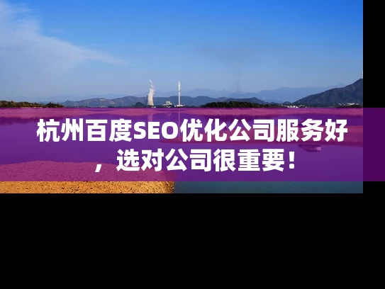 杭州百度SEO优化公司服务好，选对公司很重要！