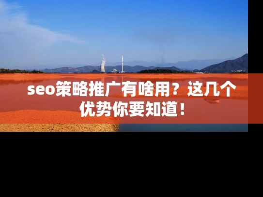 seo策略推广有啥用？这几个优势你要知道！