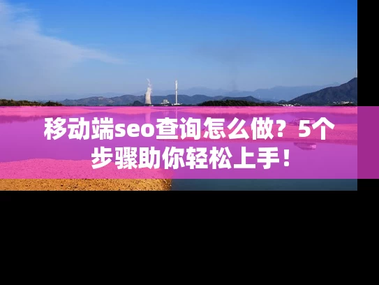 移动端seo查询怎么做？5个步骤助你轻松上手！
